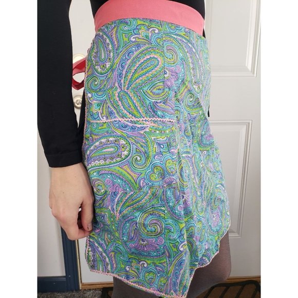 Vintage Paisley Hostess Apron - Picture 2 of 2